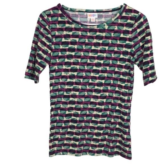 LulaRoe Gigi Short Sleeve Top Size XS - Picture 1 of 4